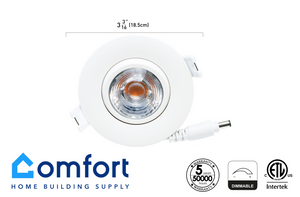 Eyeball LED Downlight 3-inch 8W (CEL3-A 3" Dimmable 3000K)