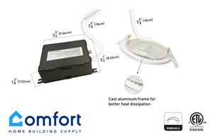 Slim Panel Light / Pot Light 4-inch 10W (BL4-C 4" Dimmable Beam Angle 110°)
