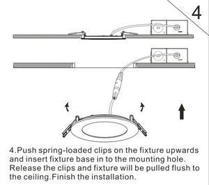 Eyeball LED Recessed Downlight 4-inch 12W (CEL4-A 4" Dimmable ETL Listed 3000K)